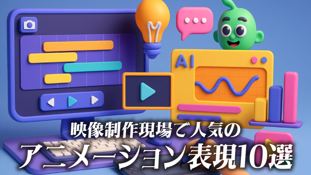 映像制作現場で人気のアニメーション表現10選